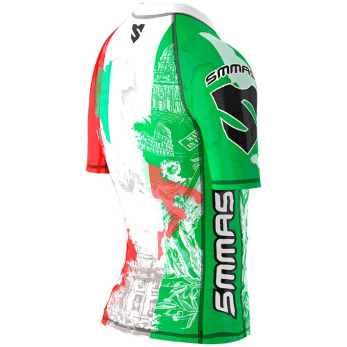 Children's rashguard MMA with short sleeves SMMASH PATRIOT 2.0 ITALY