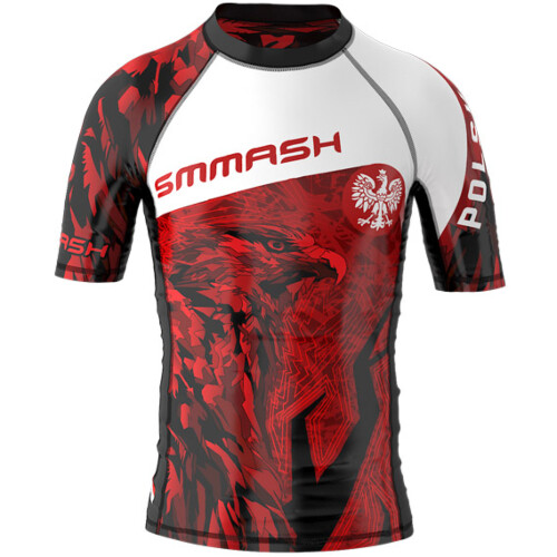 Children's rashguard MMA with short sleeves SMMASH PATRIOT 2.0 POLAND