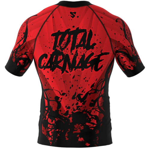 Men's rashguard MMA with short sleeves SMMASH CARNAGE