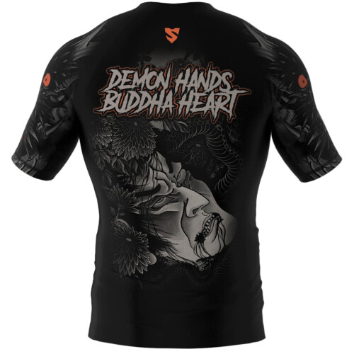 Men's rashguard MMA with short sleeves SMMASH BUDDHA