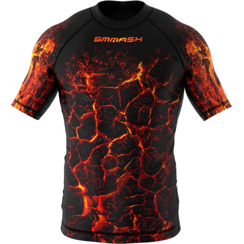 Children's rashguard MMA with short sleeves SMMASH INFERNO