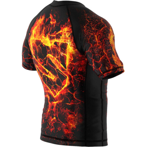 Children's rashguard MMA with short sleeves SMMASH INFERNO