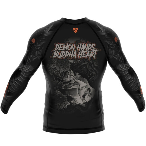 Men's rashguard MMA with long sleeves SMMASH BUDDHA