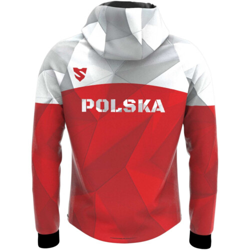Men's SOFTSHIELD zipped sports sweatshirt with a hood SMMASH PATRIOT 3.0 POLAND