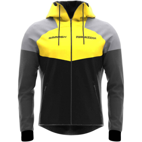 Men's SOFTSHIELD zipped sports sweatshirt with a hood SMMASH RMG XANTHIC