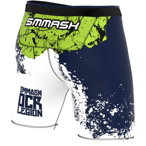 Men's running and OCR short leggings SMMASH OCR LEGION NEON GREEN