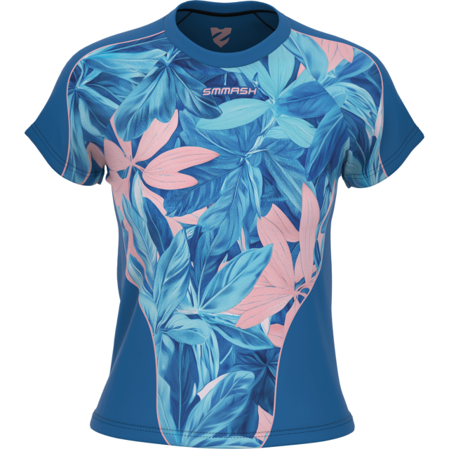 Maglia tecnica ampia da donna a maniche corte