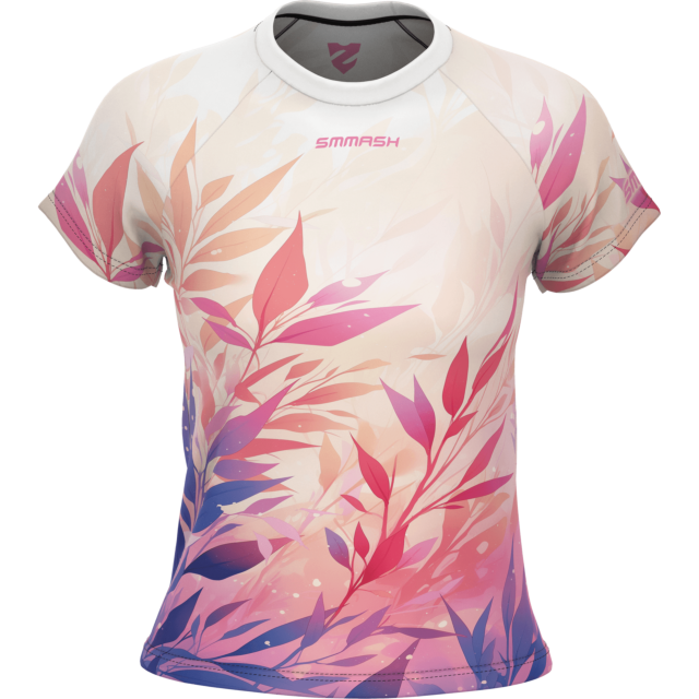 Maglia tecnica ampia da donna a maniche corte