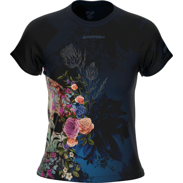Maglia tecnica ampia da donna a maniche corte