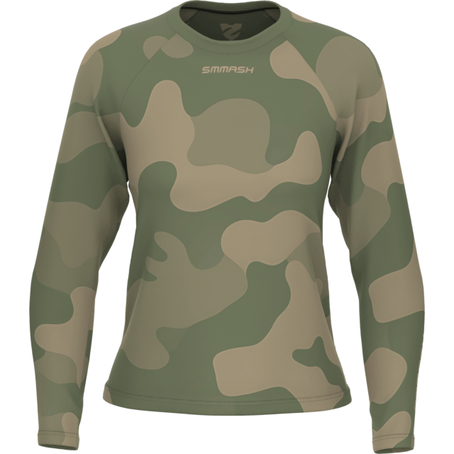 Maglia tecnica ampia da donna a maniche lunghe