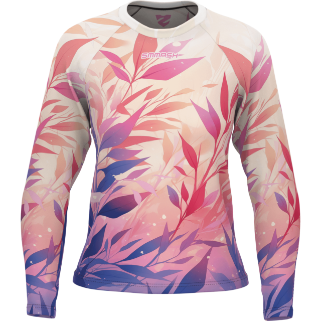 Maglia tecnica ampia da donna a maniche lunghe