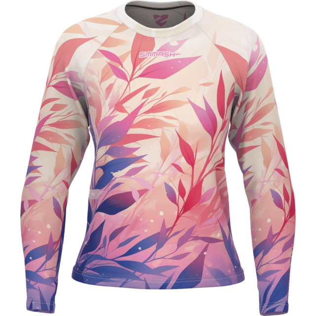 Maglia tecnica ampia da donna a maniche lunghe