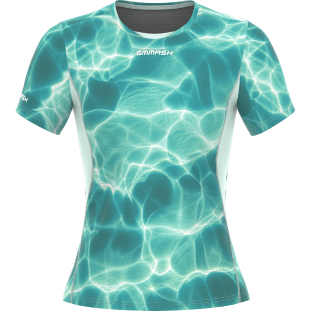 T-SHIRT DA RUNNING DONNA A MANICHE CORTE