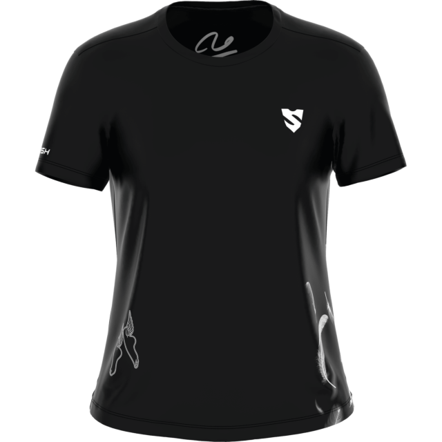 MAGLIA DA ALLENAMENTO DA DONNA A MANICHE CORTE