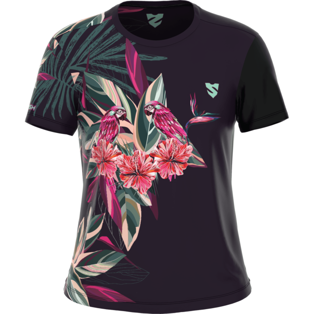 MAGLIA DA ALLENAMENTO DA DONNA A MANICHE CORTE