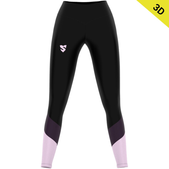 Leggings 3D lunghi a vita alta