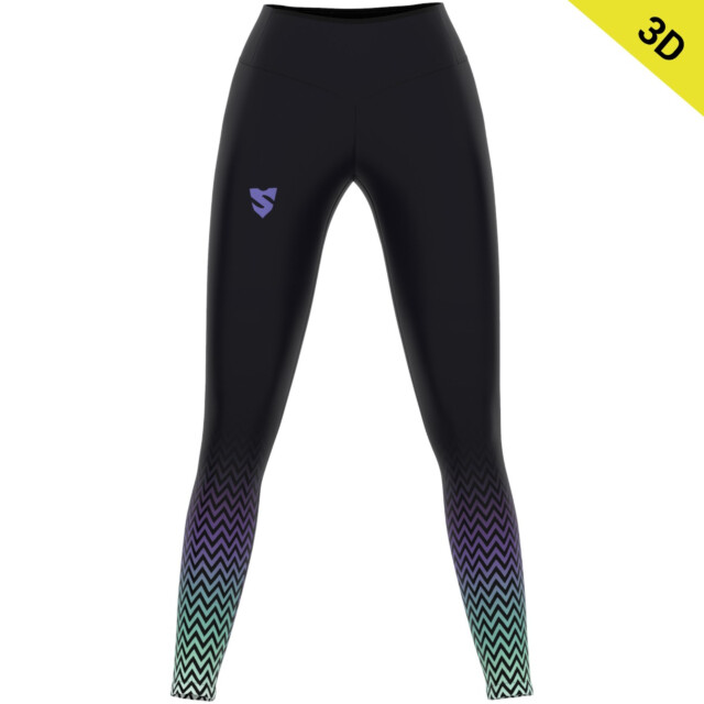 Leggings 3D lunghi a vita alta