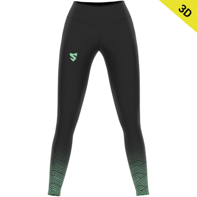 Leggings 3D lunghi a vita alta