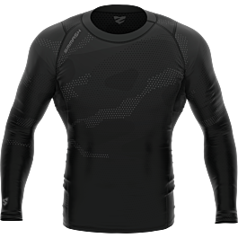 2 Magliette Termiche Donna A Maniche Lunghe In Pile: Termiche A Compressione, Nere E Bianche, Taglie XS-2XL - 2